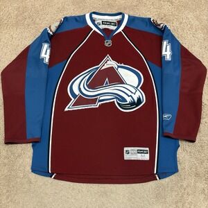 Colorado Avalanche John Michael Liles Reebok Jersey Men's Medium NHL Red Blue